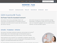 Tablet Screenshot of inventor-tools.de
